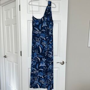 Tommy Bahama Romantic Blooms Floral One-Shoulder Maxi Dress